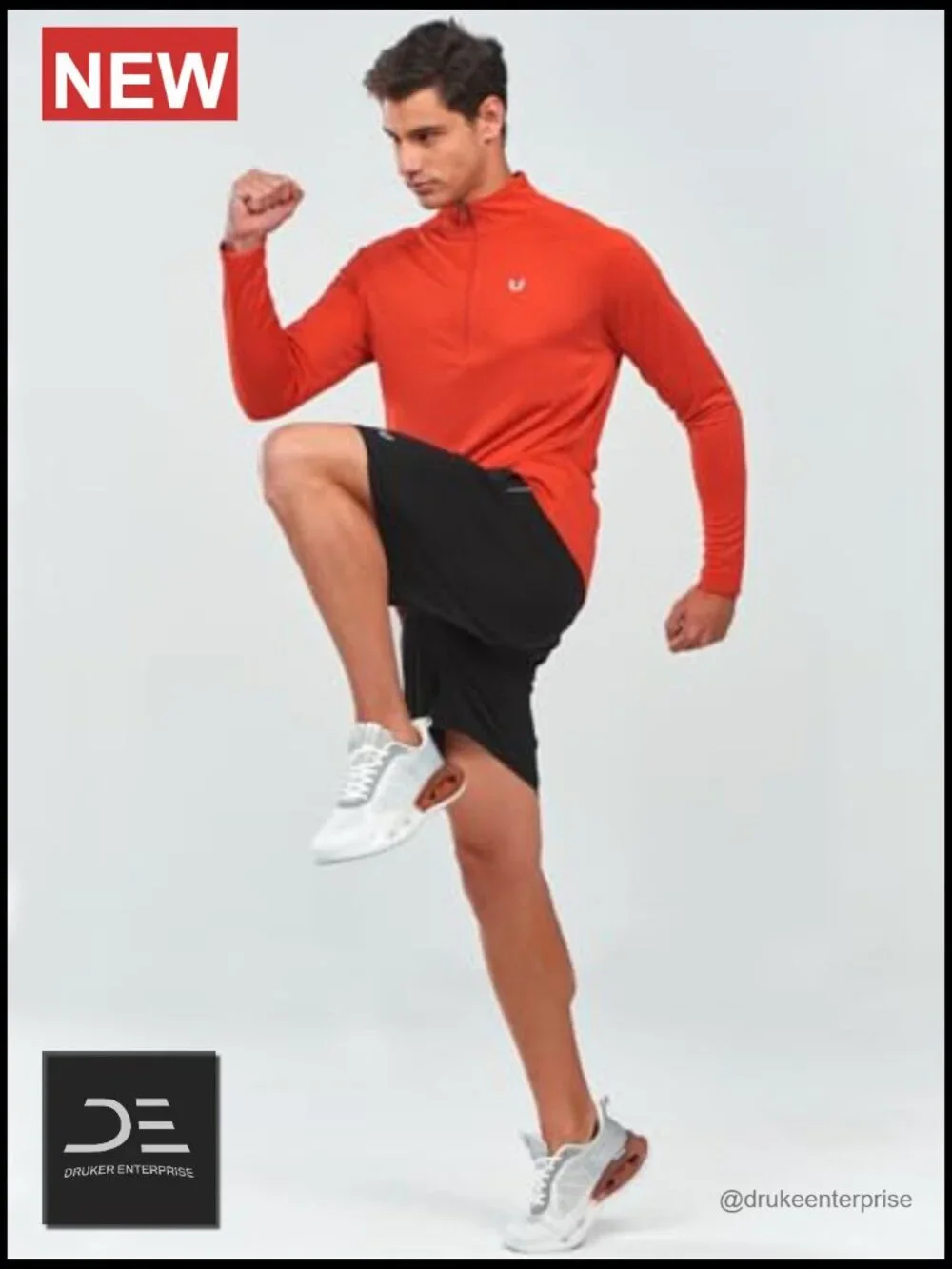 Men's Quick Dry Lightweight Quarter Zip Pullover Athletic Running Golf